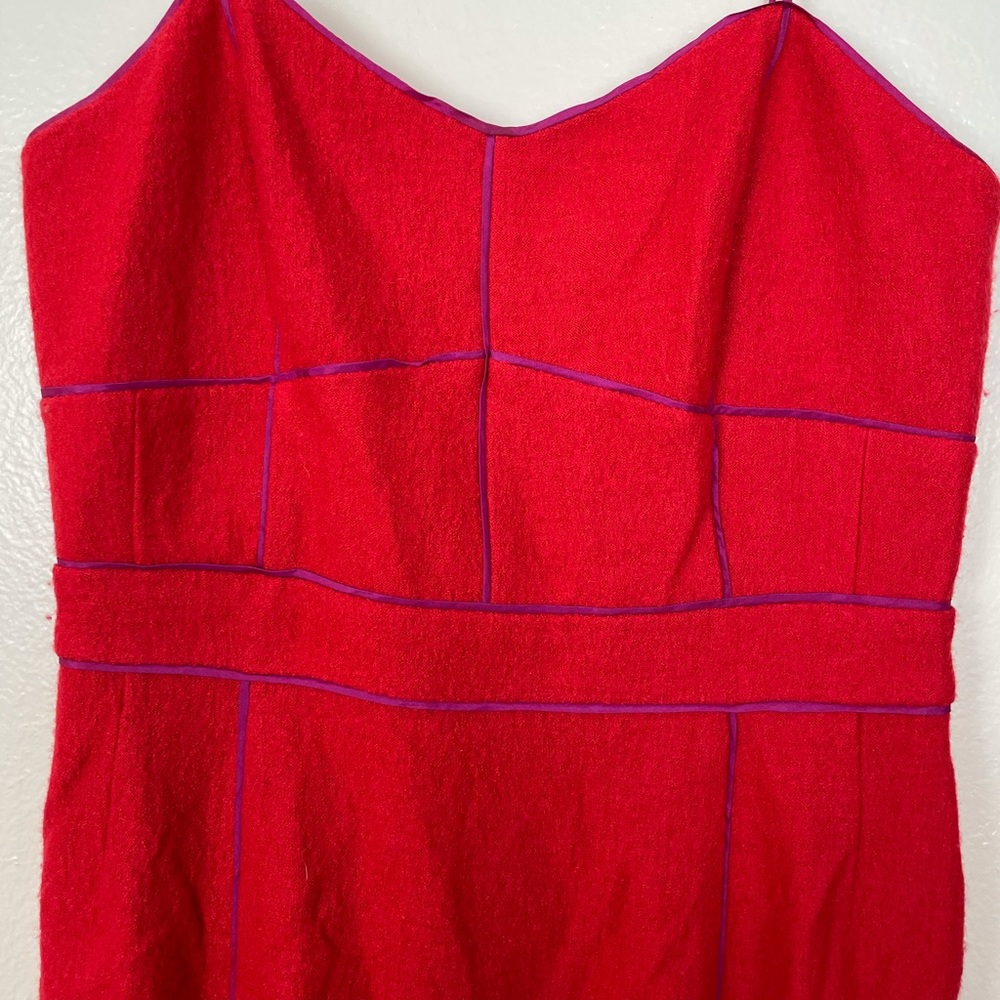 Banana Republic Size 6 Piped Corset Wool Dress - Picture 8 of 11